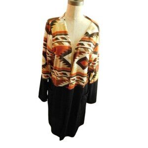 Voll Size 2X Plus Size Boho Longer STRETCH Knit Cardigan Top NEW Boutique
